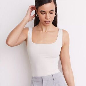 LOFT Versa Ribbed Square Neck Bodysuit